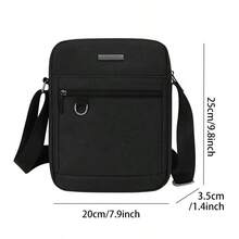 TINYAT Men Shoulder Bag Polyester Crossbody Bag Multiple Compartments Fits 9.7 Inch Tablet Adjustable Strap Lightweight Business Travel Commute - Multicolor - View 10