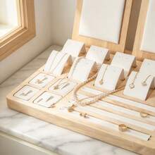 1pc French Luxury Jewelry Display Prop Ring Earring Necklace Holder Ring Tray Earring Display Tray Jewelry Tray Display Stand - Multicolor - View 4