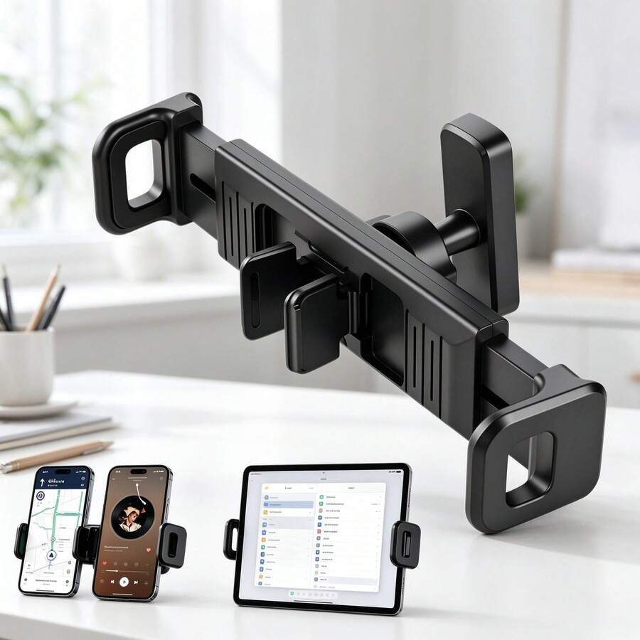 8‑Magnet Dual Phone Magnetic Mount, 17mm Ball Joint 360° Rotatable ...