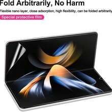 Yezodawee 1 قطعة واقي شاشة زجاجي مقسى للخصوصية، متوافق مع Galaxy Z Fold 5/Z Fold 6/Z Fold 7/Z Fold 8/Z Fold 8 Ultra، حماية الحواف بتناسب دقيق، طبقة مضادة للخدش، فيلم زجاجي للشاشة الخارجية، مناسب ل- Z Flip 8 Z F-Lip 7 Z Flip 6 لعشاق التكنولوجيا - الأسود - مشاهدة 2