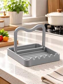Rust-Proof Spoon Rest With Lid Holder, Heat-Resistant Pot Lid Stand, Multi-Functional Utensil Rack For Stove And Kitchen Countertop Cooking - Multicolor - View 11