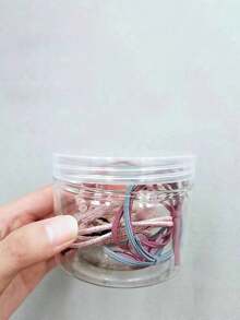 1pc Sealed Storage Jar With Lid, Suitable For Grains Kitchen Storage Or Jewelry Storage, Transparent - Clear - View 5