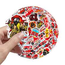 50pcs FireTrunk Creative Graffiti Stickers, Vinyl Waterproof Decorative Stickers For Water Bottle, Computer, Laptop, Phone, Luggage, Notebook, Refrigerator - one-size - View 4