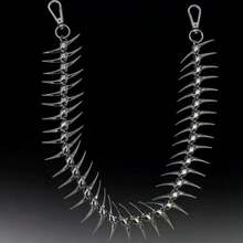 1 High Street Dark Fishbone Jeans Waist Chain Body Chain VersatileSuitable For Halloween, Christmas Eve And Christmas - Multicolor - View 1