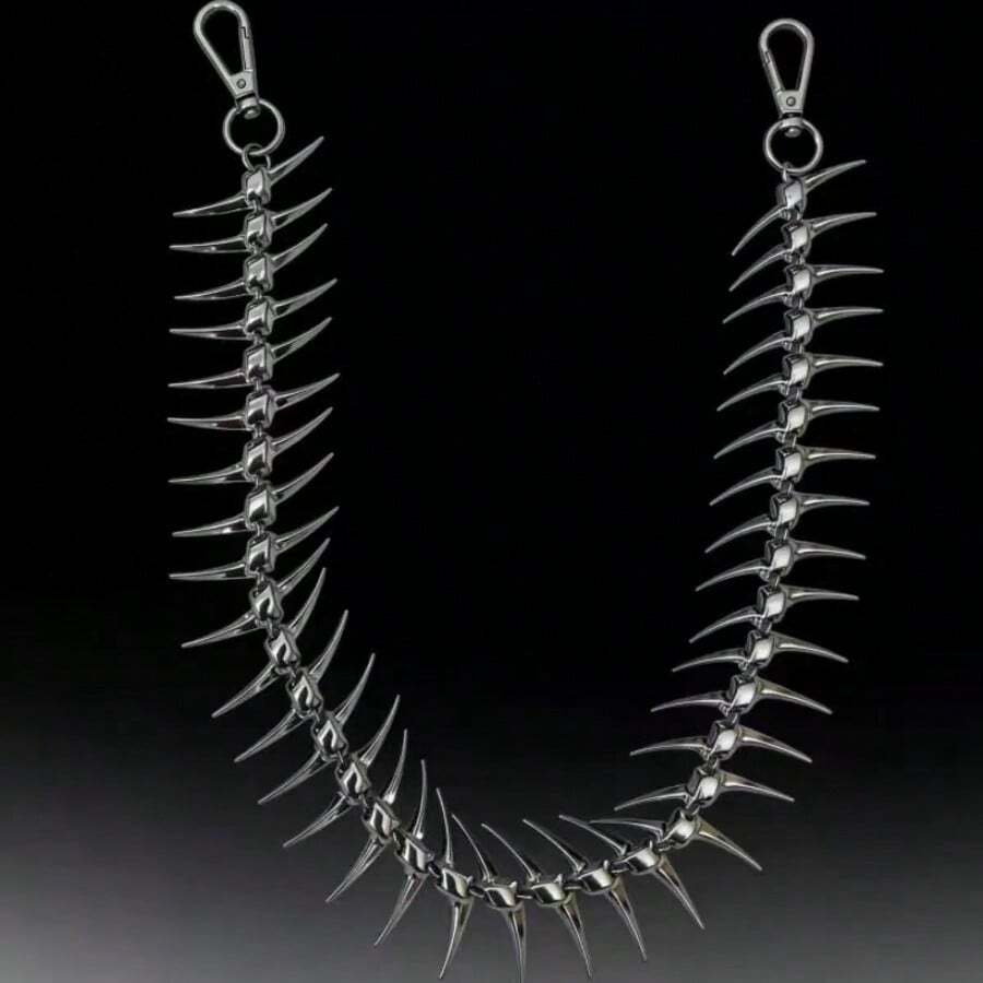 1 High Street Dark Fishbone Jeans Waist Chain Body Chain VersatileSuitable For Halloween, Christmas Eve And Christmas - Multicolor - View 1