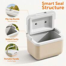 5L Portable Small Insulated Cooler Box For Outdoor Car Trip Picnic Food Storag - Khaki - View 3