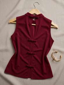 Women Tops - Red - View 4
