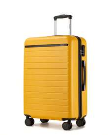 Suitcase Cabin Size Carry On 20 24 28 Inch 3 Piece Set Hard Shell Lightweight Spinner Wheels Combination Lock Telescopic Handle Travel Luggage - Yellow - View 13