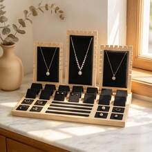1pc French Luxury Jewelry Display Prop Ring Earring Necklace Holder Ring Tray Earring Display Tray Jewelry Tray Display Stand - Multicolor - View 5