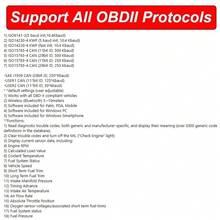 OBD2 Bluetooth Car Diagnostic Scanner, Check Engine Code Reader & Clear Tool, Live Data Real-Time Vehicle Monitor, Car Accessories - A - View 8