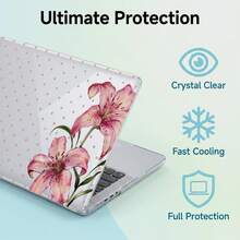 1pc Transparent Crystal Shockproof Protective Case, Suitable For MacBook, Fully Transparent Hard PC Shell With Ventilation Holes, Snug Fit Laptop Shell, Compatible With 13 Neo/13.3 Air/13.3 Pro/13.6Air/14.2 Pro/15Air/16.2Pro - View 3
