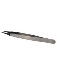 New Stainless Steel . ESD-259A Precision Anti-Static Carbon Fiber Tweezers - Stainless Steel Precision Pliers, Used For Crafts, Jewelry, Electronics, No Electricity Required, Craft Tools, Fashionable Metal Surface, Durable Metal Structure - Anti-static Straight Tweezers - View 4