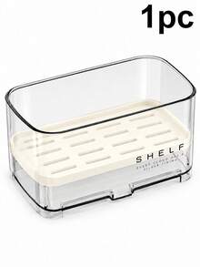 1pc Minimalist Sink Drain Rack With Detachable Drainage Board, Lightweight Countertop Storage, Space-Saving Kitchen Accessory, Suitable For Sponge And Brush, Home Room Decor Accessory, Travel Apartment Cruise Essential, Bathroom Storage Cabinet - Multicolor - View 12