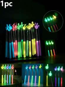 5pcs Telescopic Glow-In-The-Dark Indicator Sticks - Multi-Functional Telescopic Glow-In-The-Dark Teaching Pointers, Teacher Classroom Reading Pointers, Random Colors (UV Rechargeable, Visible In Dark Environments), Suitable For Teaching Direction, Home Or Classroom Use, Gift Stationery, Student Supplies, Engineering, Blackboard, Teaching Plans, Squishy, Christmas Gifts, Christmas Decorations, 1pc, (No Box) - Multicolor - View 14