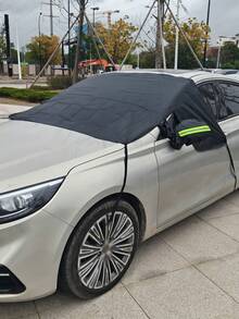 2pcs Thickened Heavy Duty Car Front Windshield Snow Cover, All-Season Snow Shield, Night Reflective Rearview Mirror Strip, Built-In Magnetic Fixation, Foldable And Easy To Store, Quick Installation And Removal, Non-Detachable, Fits Most Vehicles, Winter Outdoor Parking Snow And Frost Protection, Winter Outdoor Essential, Gift Essential, Christmas Gift, New Year Gift, Car Essential, Great Winter Gift For Dad And Boyfriend - Multiple Styles - View 11
