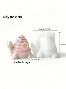 Thanksgiving Turtle Ornament Silicone Mold, Easy Demolding, Sturdy And Durable, Reusable, Clay Mold, Resin Liquid Mold, Candle Mold, Non-Stick Epoxy Resin Mold For Decoration, Sculpting, Molding, And Casting Products, Home Decor, Creative Craft Mold - Animal Molds - View 2