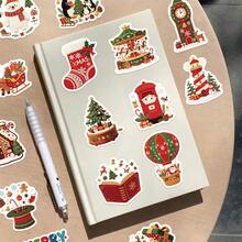 50pcs Knitted Christmas Style Creative Holiday Gift Stickers DIY Decorative Phone Cases, Computers, Notebook,Tablets, Exquisite Stickers,Gift Stickers - one-size - View 8