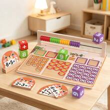New Educational Children's Calculation Frame, Addition And Subtraction Math Teaching Tool, Abacus Learning Toy, Early Education Christmas Toy - Multicolor - View 8