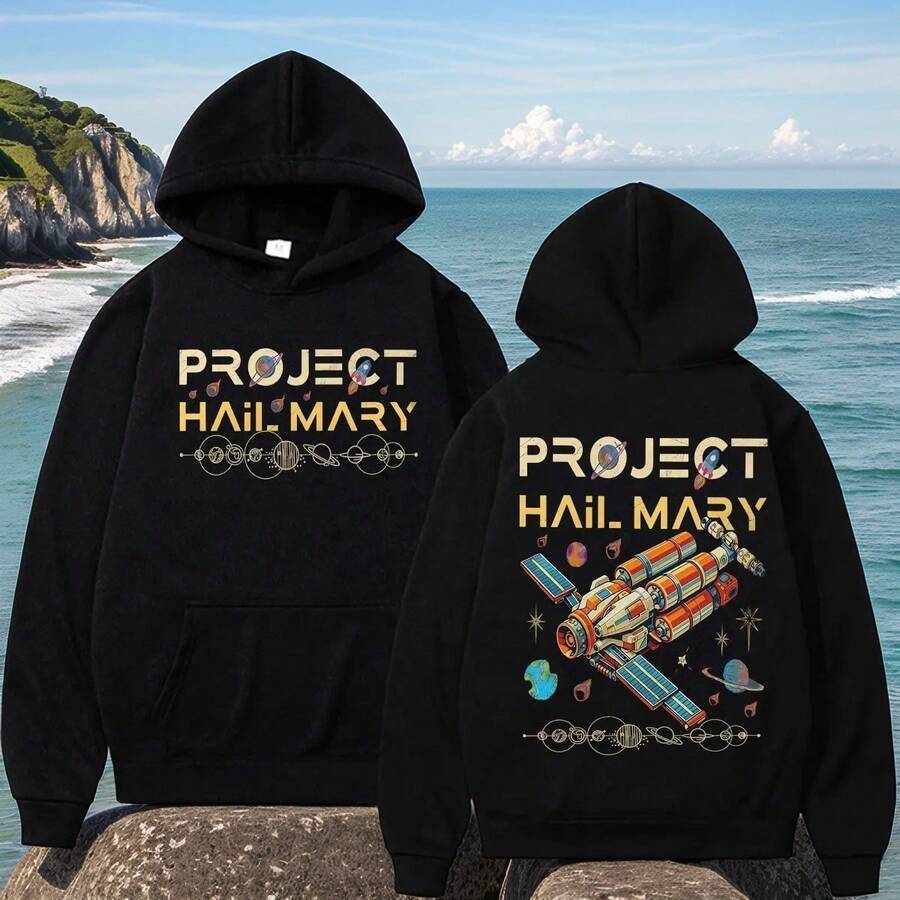 Funny Project Hail Mary Rocky Amaze Graphic Hoodies Men's Clothing ...