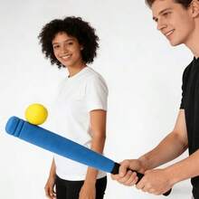 Large Size Soft Baseball Bat + Foam Ball (Random Color) For Teens, Essential Sports Equipment, Non-Slip Grip, Suitable For Adult Training, Outdoor Leisure Sports, Parent-Child Games - Multicolor - View 3