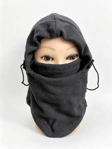 1/2pcs Men's Ski Face Mask Hat,Solid Color Warm Drawstring Design Balaclava Cap For Women Men,Idear For Skiing Outdoor Sports Gift Daily - Multicolor - View 21