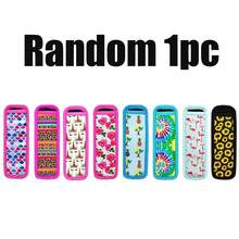 8pcs Popsicle Ice Cream Sleeve Set, Crushed Ice Popsicle Sleeve, Printed Trim Anti-Freeze Hand Protection Sleeve, Colorful Ice Pop Bag Ice Cream Sleeve - Multicolor - View 7