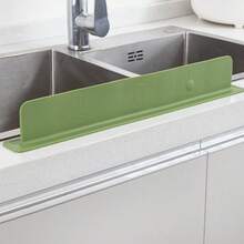 Silicone Sink Splash Guard, Kitchen Sink Splash Guard, Countertop Waterproof Strip, Suitable For Laboratory Sink, Vegetable Washing Basin, Waterproof Cover, Kitchen Essential, Bathroom Accessory, Home Essential - Multicolor - View 3