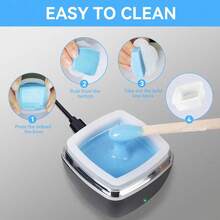 Mini Portable Wax Warmer, 10ml USB Compact Wax Heating Pot, Fast Heater For Small-Area Wax Use, Easy To Clean For Home & Travel, For Nose, Ear, Eyebrow, Lip(Not Included Wax Beads And Hair Removal Cosmetics) - Square - View 5