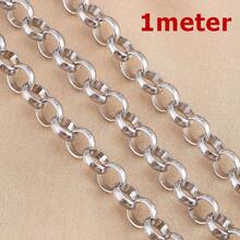 1m 7mm Alloy O-Ring Chain Cross Round Ring Chain For DIY Handmade Necklace Bracelet Jewelry Accessories - LHJ1413 - View 8