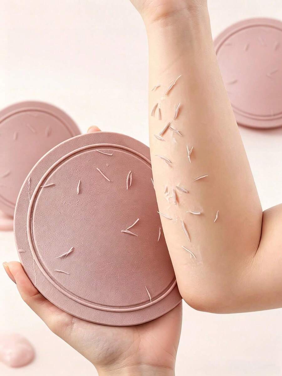 1/2 Pcs Luxury Painless Silicone Exfoliating Bath Brush Pad With Handle, Soft Skin-Friendly Body Scrub Brush, Bath Accessories, Exfoliating Bathing Supplies - Multicolor - View 1