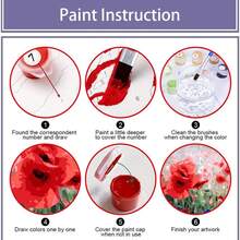 Digital Christmas Painting Set, 4-Piece Set, Animal Simple Digital Painting Set, Home Wall Decoration Digital Acrylic Oil Painting 8X8 Inches (With Frame) - Sets - View 8