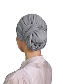 1pc Women's Instant Classic Basic Solid Color Hijab, Multiple Wearing ...