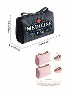 Vintage Medicine Bag, Portable Storage Bag, Suitable For Travel, Home Organization, Perfect Gift For Mom, Friends, Medical Personnel. - Multicolor - View 11