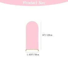 1pc Spandex Arch Backdrop Cover, Wedding Arch Fabric Sleeve, Party Banner, Arch Dome Frame Cover, Double-Sided Elastic Backdrop, Suitable For Wedding Reception, Birthday Party, Garden Outdoor Ceremony - View 28
