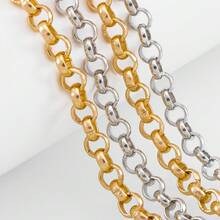 1m 7mm Alloy O-Ring Chain Cross Round Ring Chain For DIY Handmade Necklace Bracelet Jewelry Accessories - LHJ1413 - View 5