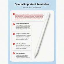 Universal Capacitive Stylus Pen, Compatible With IOS And Android Tablets And Smartphones, Dual Spare Tips. Can Write, Touch, Draw, Take Notes, With Status Indicator Light, Magnetic Attachment, Replaceable Tips, Ultra-Long Standby - Black - View 3