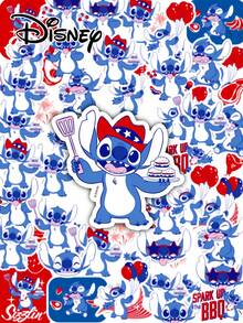 50pcs Stitch Adhesive Decorative Stickers, Convenient Packaging, Rich And Diverse Cute Patterns, Waterproof, Scratch-Resistant, Wear-Resistant. Suitable For Tumblers, Phone Cases, Helmets, Stationery, Storage Boxes, DIY Modification Of Various Items - Multicolor - View 1