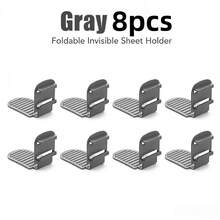 8pcs Upgraded Invisible Bed Sheet Fasteners - Adjustable Plastic Bed Sheet Clips, No-Drill Bed Sheet Clips, Anti-Wrinkle Bed Sheet Fasteners, Easy Installation - Multicolor - View 11
