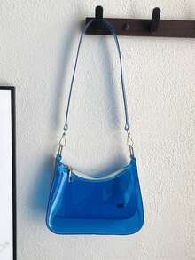 Tas Bulan Sabit Warna Permen yang Modis, Tersedia Berbagai Warna, Tas Selempang Satu Bahu, Sempurna untuk Aktivitas Luar Ruangan, Bermain, Bepergian, dll., Hadiah Ideal untuk Remaja. - MultiWarna - View 3
