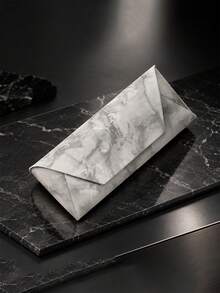 1pc Marble Pattern Envelope Style Glasses Case Portable Lightweight PU Leather Eyeglass Storage Box For Men Daily Travel Office & Outdoor Use - Multicolor - View 15