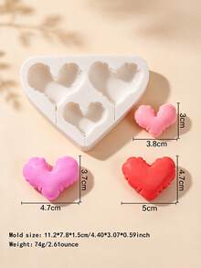 Heart Star Cloud Moon Number Lollipop Silicone Mold 3D, Chocolate Fondant Candy Cake Decorating Mold, DIY Jewelry Resin Pendant Plaster Modeling Clay Craft Tool, Non-Stick Easy Clean Reusable Kitchen Baking Supplies - Light Grey - View 13