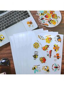 1/10/20pcs - Glossy Vinyl Sticker Sheets - A4 Size (8.3 X 11.7 Inches), Self-Adhesive, Waterproof, Compatible With Inkjet And Laser Printers - Multiple Styles - View 9