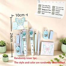1pc Random Style & Color, Student Ins Style Stationery Gift Box Set, Multiple Colors Available, Suitable For Students And Office Use, Teen Girls Gift, Back To School/Halloween/Christmas Essential Item, Randomly Send 1pc, Not A Set, 1ste=6pcs - Multiple Styles - View 8