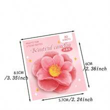 4PCS Floral Sticky Notes - Random Style - Highly Attractive Creative Adhesive Memo Paper - Study Stationery Gift - Student Small Gift Sticky Notes - one-size - View 2