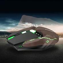 Dam فأرة ألعاب M11 مع أضواء LED RGB. 800 و 1200 و 1600 DPI. - مشاهدة 4