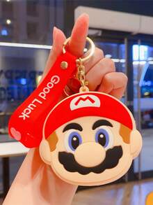 Hasbro Cute Cartoon Mario Small Coin Purse Keychain Accessory Plush Doll Pendant Wholesale Key Ring Small Gift - Multicolor - View 9