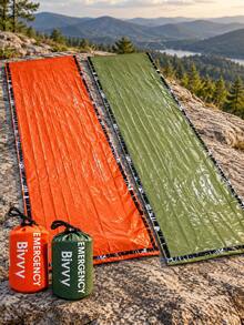 1pc PE Insulated Sleeping Bag, Outdoor Sleeping Bag, Suitable For Outdoor Exploration, Lightweight Material Easy To Carry And Store, Heat-Lock Fabric For Warmth, Compact Storage Saves Backpack Space - Multicolor - View 2