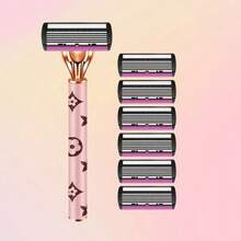 Ultra-Sharp Retro Manual Razor Set | 6-Layer Blades, Interchangeable Heads, Ergonomic Handle, Reusable & Refillable Design For Smooth Precision Shaving – Ideal Gift For All Occasions, Birthdays & Holidays - Multicolor - View 15
