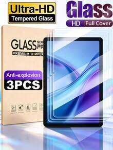 3Pcs 9H HD Tempered Glass Tablet Screen Protector, Full Coverage Anti-Shatter Anti-Scratch Anti-Fingerprint, Bubble Free Easy Apply Anti-Drop Film, Compatible With IPad 5th-11th Gen Air Pro 10.9" 11" 13" 2024 2025, Compatible With Samsung Galaxy Tab Series, Compatible With Huawei Matepad Honor Pad - 3PCS - View 2