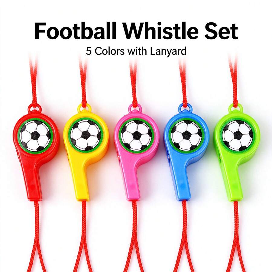 Whistle, Whistle, Specialized Whistle, Sports Teacher Referee Whistle, With Lanyard Cheer Prop - Multicolor - View 1